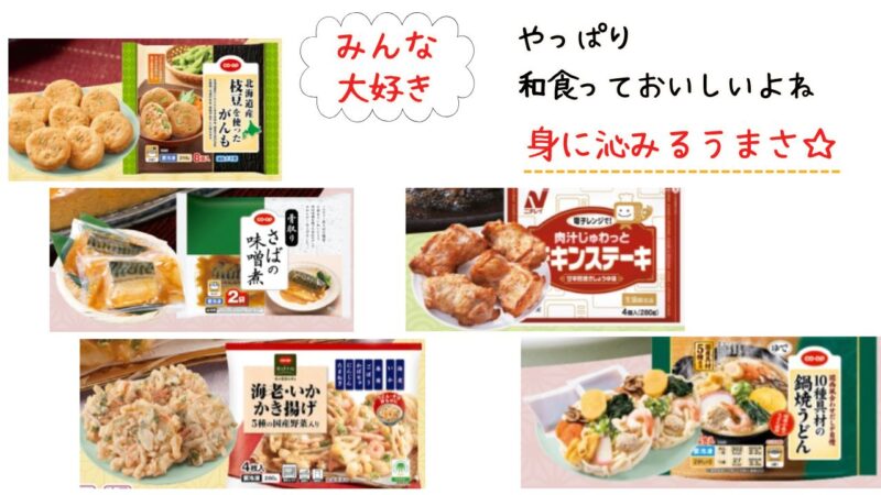 コープデリお試しうれしい和食セットの内容