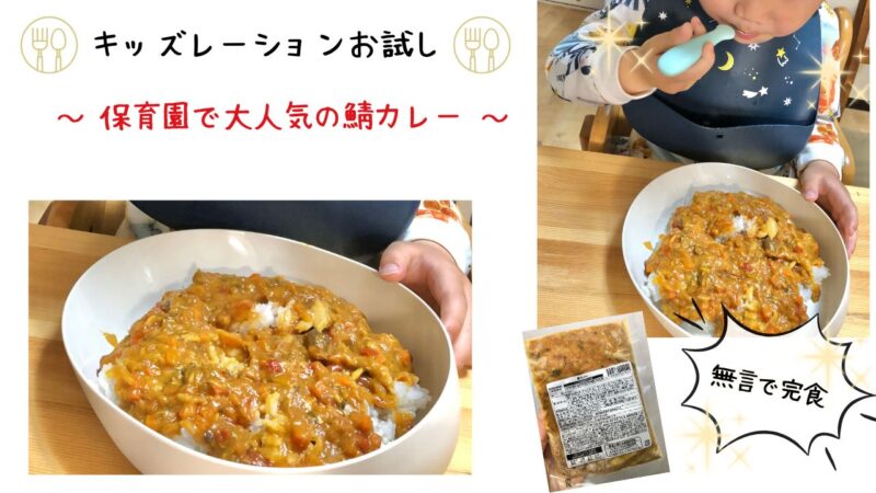 キッズレーションお試しレビュー⑥保育園で大人気の鯖カレー