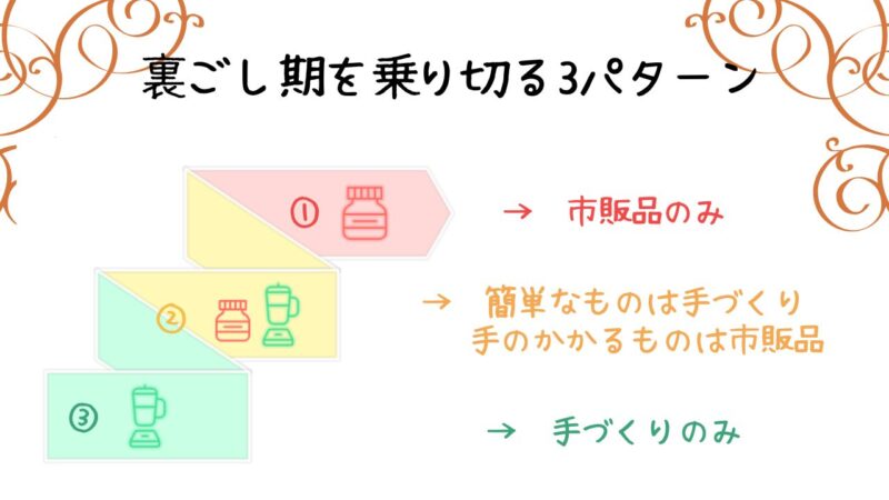 離乳食の裏ごしを楽に安く乗り切る3つの方法